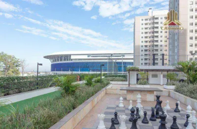 Ao lado da arena do grêmio, vendo apartamento decorado e todo mobiliado,de dois dormitórios com elevador e garagem