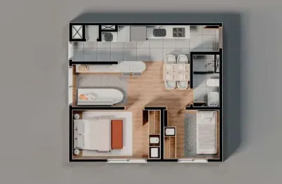 Apartamento com 1 quarto à venda na Rua Jataí, 708, Cristal, Porto Alegre