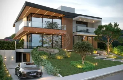 Casa em condomínio fechado com 6 quartos à venda no cacupé, florianópolis , 854 m2 por r$ 11.990.000