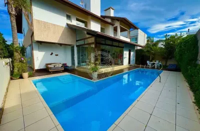 Casa em condomínio fechado com 5 quartos à venda no campeche, florianópolis  por r$ 4.500.000