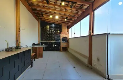 Cobertura duplex com 2 vagas e 3 dormitórios por r$ 520.000 - jardim borborema - são bernardo do campo - sp