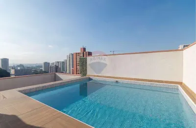 Apto 56m2 com 1 quarto 1 vaga e lazer na cobertura ao lado do parque celso daniel