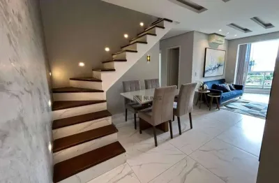 Cobertura com 3 dormitórios à venda, 140 m² por r$ 760.000,00 - santa terezinha - juiz de fora/mg