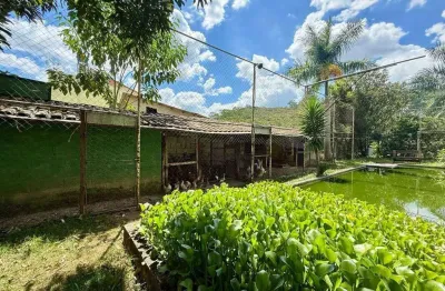 Granja com casa e piscina à venda, 1500 m² por r$ 1.000.000 - recanto dos lagos - juiz de fora/mg