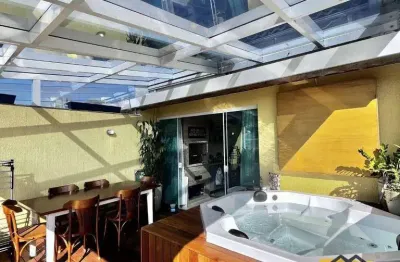 Cobertura com 2 dormitórios à venda, 120 m² por r$ 789.000,00 - campestre - santo andré/sp