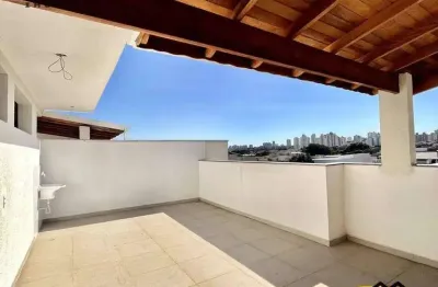 Cobertura com 2 dormitórios à venda, 89 m² por r$ 465.000,00 - centro - santo andré/sp