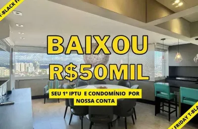 Apartamento com 3 dormitórios à venda, 127 m² por r$ 1.650.000,00 - vila scarpelli - santo andré/sp