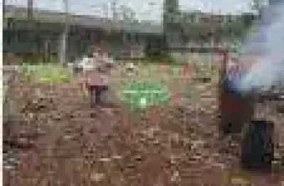 Terreno comercial para alugar na Avenida Martins Fontes, Chico de Paula, Santos