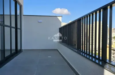 Studio com varanda, garagem e elevador com lazer na cobertura