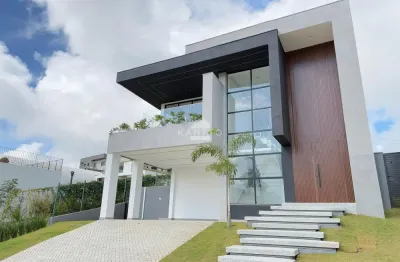 Casa lindíssima alphaville novinha com três suítes e piscina, condomínio clube completo e portaria 24 horas