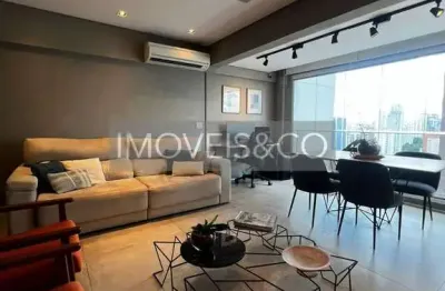 Apartamento mobiliado à venda em sp: 1 quarto, 1 suíte, 2 vagas na cidade monções - 68m² de puro luxo!