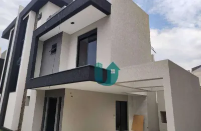 Sobrados triplex novos, não geminados  - 3 quartos c/ suite, 2 vagas no xaxim