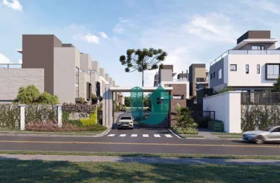 Casas triplex novas e isoladas em condomínio c/ 3 suites, terraço, 2 vagas no bacacheri