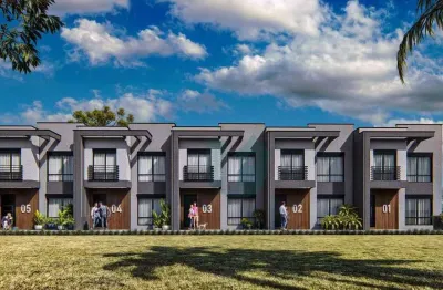 Sobrado duplex novo com 3 quartos, sendo 1 suite e 2 vagas - vista alegre