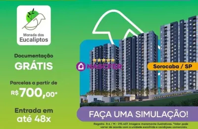 Apartamento com 2 quartos à venda na euclydes antonio scapol, 449, jardim eucalíptos, sorocaba por r$ 186.000