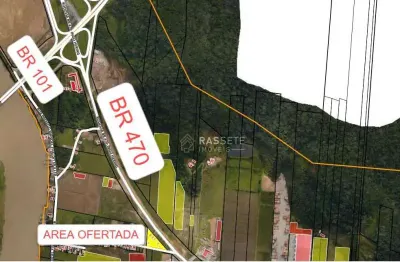 Terreno com excelente potencial logístico no bairro volta grande, navegantes - sc