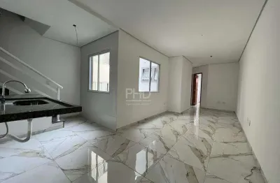 Cobertura à venda, com 100m², 2 quartos, 1 suíte, espaço gourmet, vila assunção, santo andré