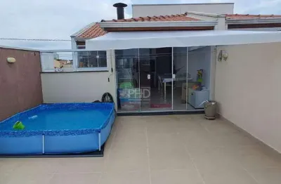 Cobertura à venda, 2 quartos, 1 suíte, 2 vagas, campestre - santo andré/sp