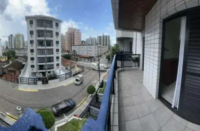 Apartamento 3 quartos com vista mar, mobiliado na guilhermina, praia grande