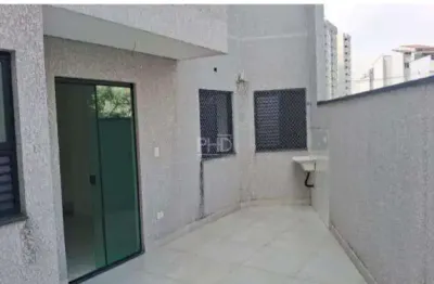 Cobertura para aluguel em santo andré - bangú, 2 dormitórios, varanda e vaga