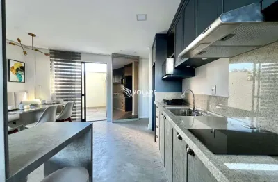 Apartamento garden mobiliado 2 quartos (1 suíte) - skyline blue residence