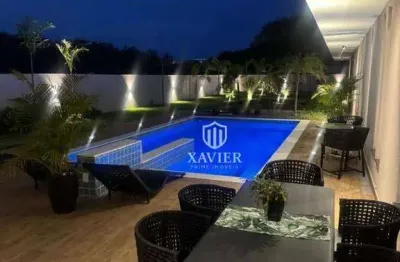 Luxo, espaço e tecnologia no saint patrick! casa térrea exclusiva com 4 suítes, 2 escritórios, piscina e automação completa. mudança imediata! agende