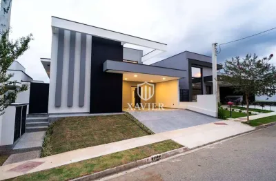 Casa térrea à venda no condomínio chácara ondina – 3 suítes, escritório, piscina e semi mobiliada