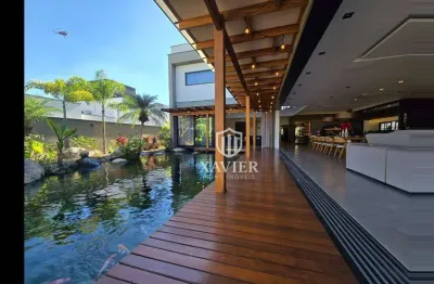 Sobrado de luxo mobiliado à venda no condomínio saint patrick – 5 suítes, cinema, lago natural, piscina com spa e energia fotovoltaica | sorocaba/sp