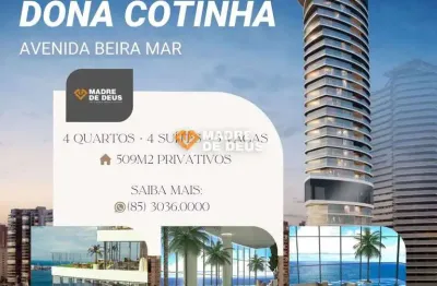 Apartamento com 4 quartos à venda na avenida beira mar, 1680, meireles, fortaleza por r$ 15.000.000