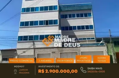 Prédio à venda na general tomé cordeiro, 520, jardim iracema, fortaleza por r$ 4.000.000