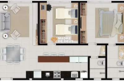 Apartamento com 2 quartos à venda na avenida dos oceanos, 1, porto das dunas, aquiraz por r$ 650.000