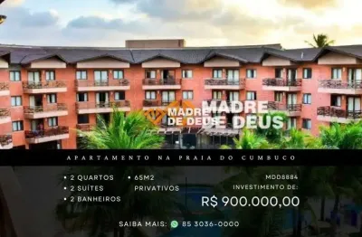 Apartamento com 2 quartos à venda na avenida dos coqueiros, 2340, cumbuco, caucaia por r$ 900.000