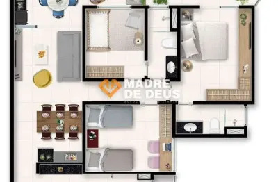 Apartamento com 3 quartos à venda na ezequiel campina, 737, pedras, eusébio por r$ 820.000