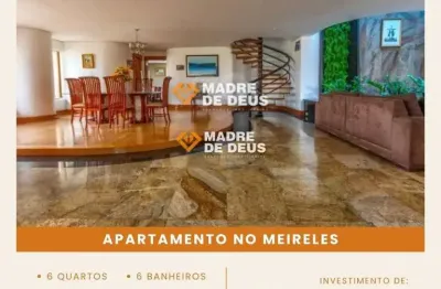 Apartamento com 6 quartos à venda na rua leonardo mota, 520, meireles, fortaleza por r$ 5.000.000
