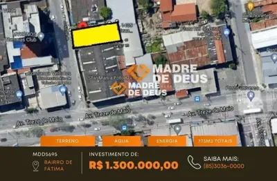 Terreno à venda na lauro maia., 1405, fátima, fortaleza por r$ 1.300.000