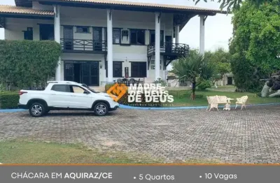 Chácara / sítio com 5 quartos à venda na lagoa do catú, 1000, catú, aquiraz por r$ 5.000.000