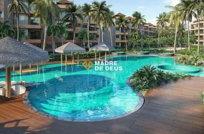 Apartamento com 2 quartos à venda na marginal do empreendimento riviera, 22222, porto das dunas, aquiraz por r$ 495.750