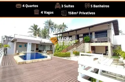 Casa em condomínio fechado com 4 quartos à venda na avenida estrela do mar, 2744, porto das dunas, aquiraz por r$ 2.200.000