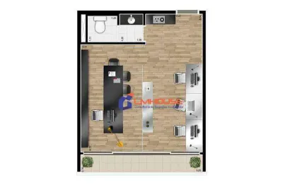 Sala à venda, 39 m²  - tamboré - santana de parnaíba/sp