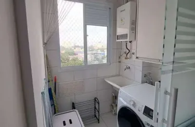 Lindo apartamento, com dois dormitórios, uma vaga de garagem coberta e fixa, armários em todos os ambientes, banheiro com ventilação natural