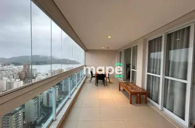 Apartamento com 1 dormitório para alugar, 106 m² por r$ 10.000,00/mês - aparecida - santos/sp