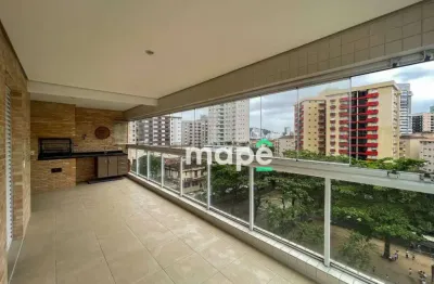 Apartamento com 3 dormitórios à venda, 134 m² por r$ 1.550.000,00 - gonzaga - santos/sp