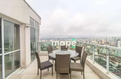 Cobertura com 2 dormitórios à venda, 137 m² por r$ 1.600.000,00 - boqueirão - santos/sp