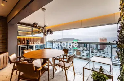 Apê porteira fechada com 3 suítes à venda, 143 m²- boqueirão - santos/sp