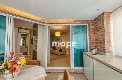 Apartamento com 1 dormitório para alugar, 45 m² por r$ 5.500,00/mês - pompéia - santos/sp