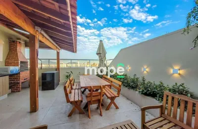 Cobertura com 3 dormitórios à venda, 242 m² por r$ 1.190.000,00 - embaré - santos/sp