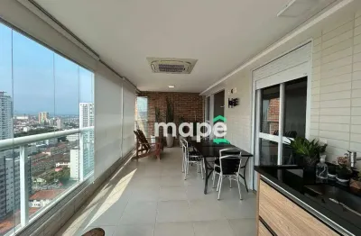Apartamento com 3 dormitórios à venda, 127 m² por r$ 1.915.000,00 - boqueirão - santos/sp