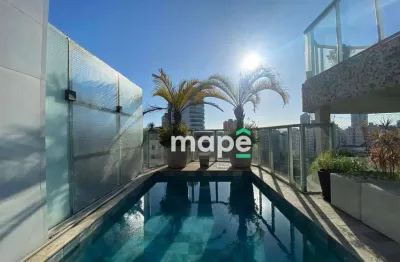 Cobertura com 2 dormitórios à venda, 289 m² por r$ 2.200.000,00 - ponta da praia - santos/sp