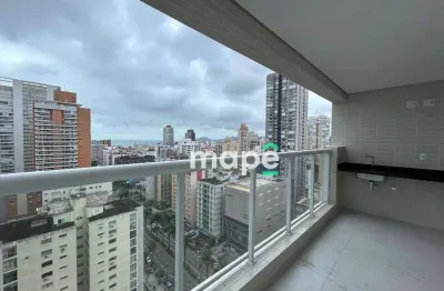 Apartamento com 2 dormitórios à venda, 87 m² por r$ 1.600.000,00 - gonzaga - santos/sp