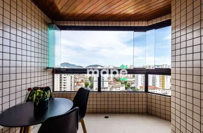 Apartamento com 3 dormitórios à venda, 107 m² por r$ 1.180.000,00 - embaré - santos/sp